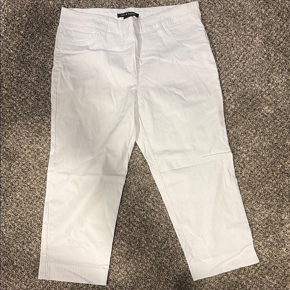 Zac & Rachel Cream Cropped Pants